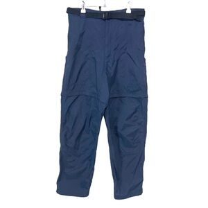 L.L. Bean Women’s Navy Zip Off Convertible Nylon Hiking‎ Pants Sz 12P